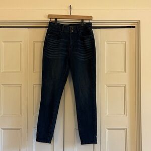 Ann Taylor Factory High Rise Jeans in Dark Blue